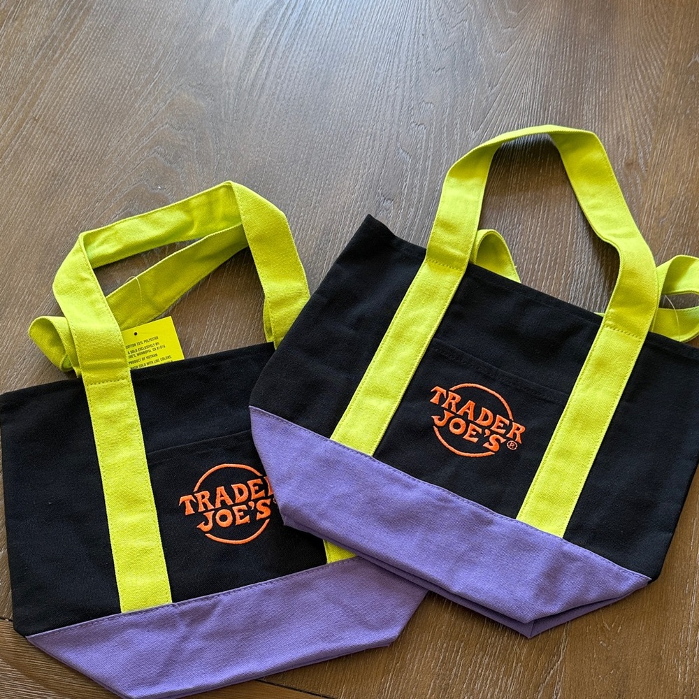 Black and Purple Tote Bag